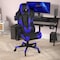 Flash Furniture Blue LeatherSoft Gaming Chair with Roller Wheels CH-187230-1-BL-RLB-GG - alternate 7